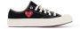 Comme Des Garçons Play x Converse Chuck '70 Small Red Heart low-top sneakers Zwart - Thumbnail 7