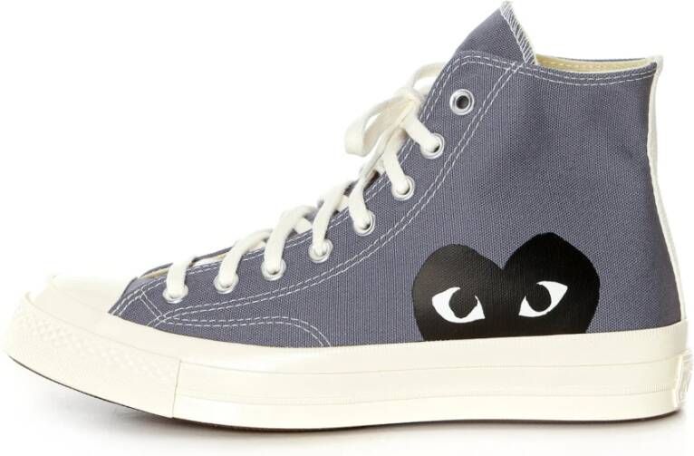 Comme des Garçons Play Chuck Taylor 1970s High Canvas Sneaker Gray Heren