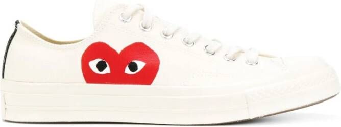 Comme des Garçons Play Chuck Taylor 1970s Lage Sneakers White Heren