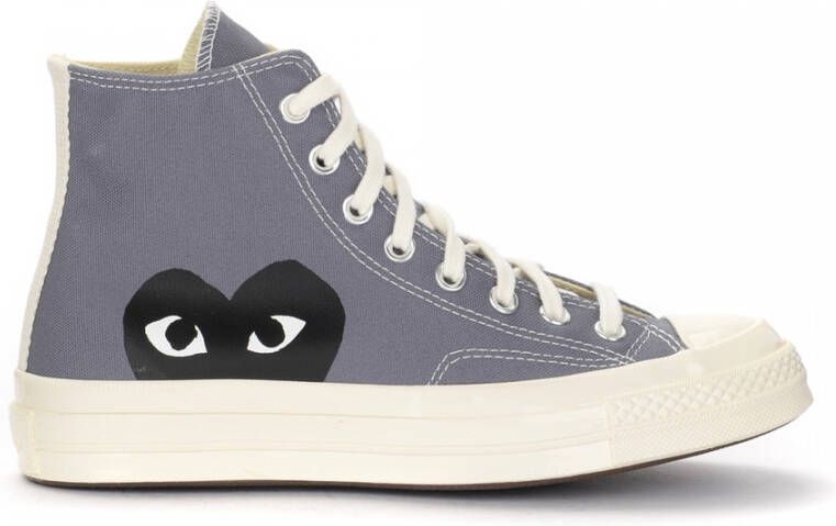 Comme des Garçons Play Chuck Taylor 1970s High Canvas Sneaker Gray Heren