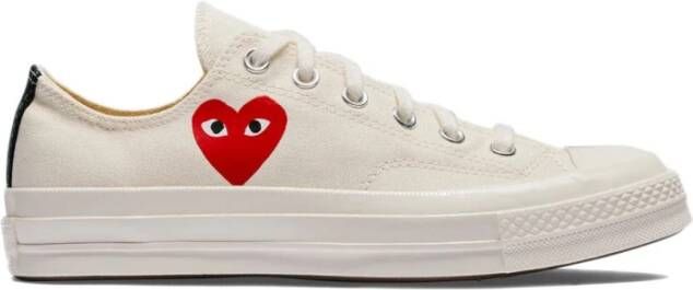 Comme des Garçons Play Chuck Taylor Lage Top Sneakers Wit White Dames