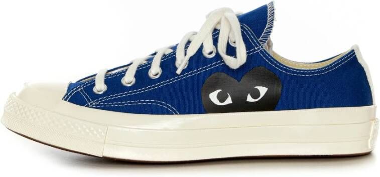 Comme des Garçons Converse Blauwe Lage Top Samenwerking Blue Heren