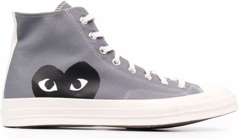 Comme des Garçons Play Grijze Heart Ct70 Hi Top Sneakers Gray Heren