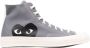 Comme des Garçons Play Grijze Heart High-Top Sneakers Gray Heren - Thumbnail 1