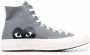 Comme des Garçons Play Grijze Katoenen Hoge Top Chuck Taylor Sneakers Gray Unisex - Thumbnail 1