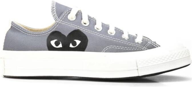 Comme des Garçons Play Grijze Sneakers Unisex Stijl Ss25 Gray Dames