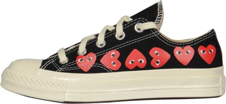 Comme des Garçons Play Hart Lage Sneakers Black Dames