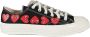 Comme des Garçons Play Hart Lage Top Sneakers Black Heren - Thumbnail 1