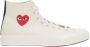 Comme des Garçons Play Hartprint High-Top Canvas Sneakers White Dames - Thumbnail 1