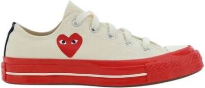 Comme des Garçons Play Iconische Heart 70 Sneakers met Logo White Heren