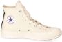 Comme des Garçons Play Rode Hart Chuck 70 Hoge Sneaker Beige Dames - Thumbnail 1