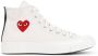 Comme des Garçons Play Rode Hart High Top Sneakers White Dames - Thumbnail 1