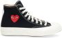 Comme des Garçons Play Rode Hart Hoge Top Sneakers Black Heren - Thumbnail 1