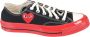 Comme des Garçons Play Rode Zool Lage Top Sneakers Black Heren - Thumbnail 1