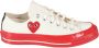 Comme des Garçons Play Rode Zool Lage Top Sneakers White Heren - Thumbnail 1