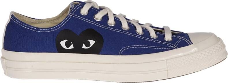 Comme des Garçons Converse Blauwe Lage Top Samenwerking Blue Heren