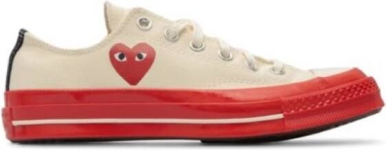 Comme des Garçons Play x Converse Beige Heren