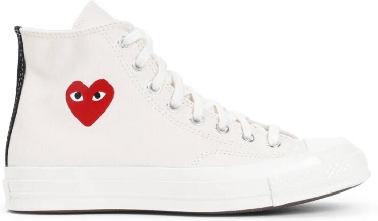 Comme des Garçons Play Witte Sneakers Stijlvolle Schoenen White Heren