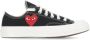 Comme des Garçons Play Zwarte Canvas Sneakers met Contrasterend Logo Black Dames - Thumbnail 1