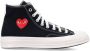 Comme des Garçons Play Zwarte Heart Hi Top Sneakers Black Heren - Thumbnail 1