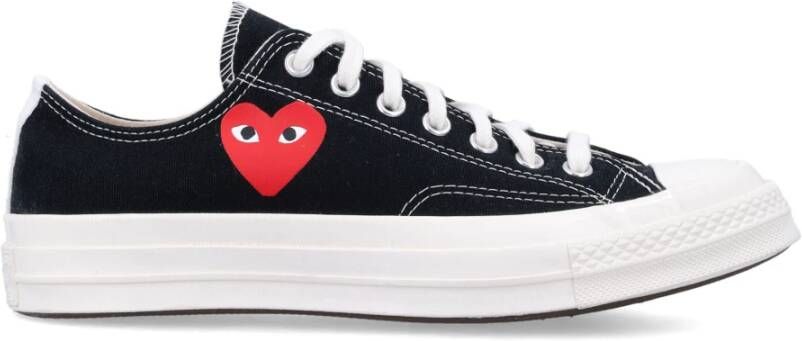 Comme des Garçons Play Zwarte Heart Low Top Sneakers Black Dames