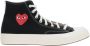 Comme des Garçons Play Zwarte High-Top Sneakers met Hartprint Black Heren - Thumbnail 1