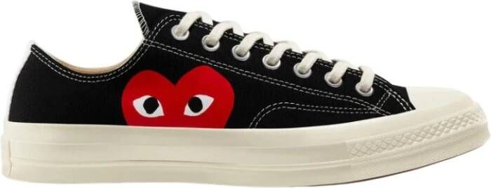 Comme des Garçons Play Zwarte Sneakers met Speelse Stijl Black Dames