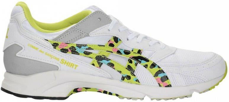 Comme des Garçons Mesh Sneakers met Multicolor Print White Heren