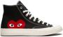 Comme des Garçons Play Grote Hart High Top Sneakers Black Heren - Thumbnail 1