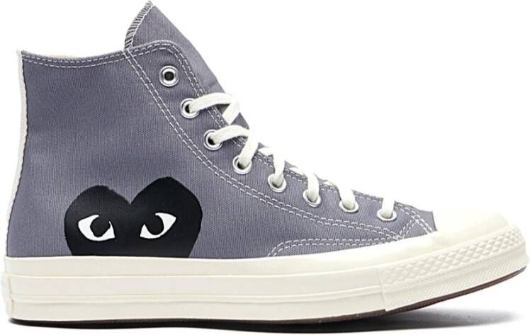 Comme des Garçons Play Chuck Taylor 1970s High Canvas Sneaker Gray Heren