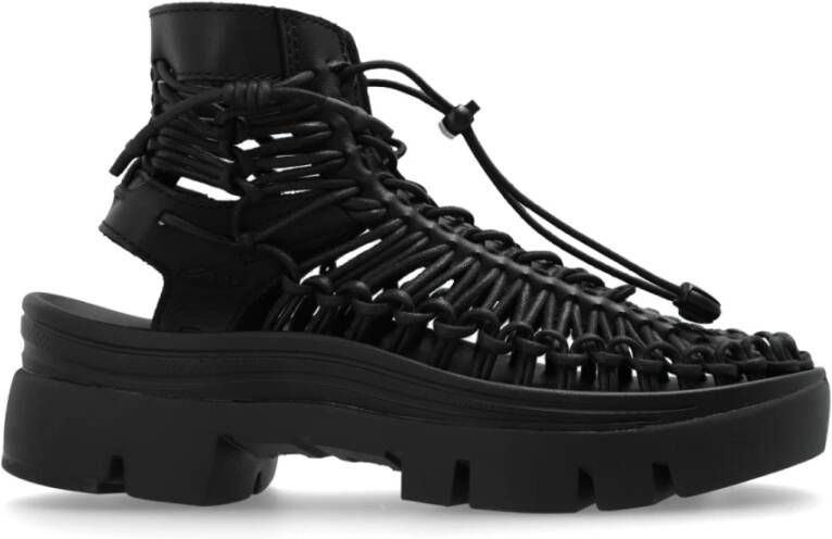 Comme des Garçons Uneek Mid Sandalen Black Dames