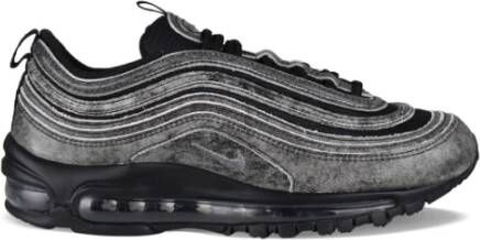 Comme des Garçons Zwarte en Grijze Leren Air Max 97 Sneakers Black Dames