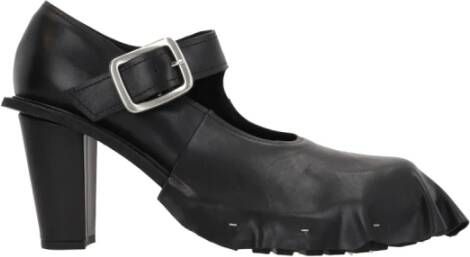 Comme des Garçons Zwarte Hak Mary-Jane Leren Schoenen Black Dames