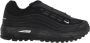 Comme des Garçons Zwarte Mesh Lage Sneakers Black Heren - Thumbnail 1