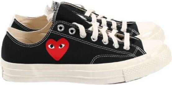 Comme des Garçons Play Zwarte Sneakers Unisex Schoenen Black