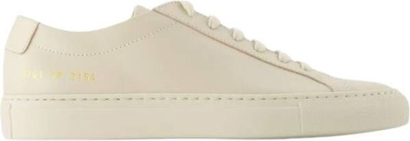 Common Projects Beige Leren Lage Sneakers Beige Dames