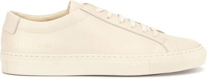 Common Projects Crèmekleurige Achilles Low Sneakers Beige Dames