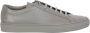 Common Projects Gouden Logo Kobalt Grijs Leren Sneakers Gray Heren - Thumbnail 1