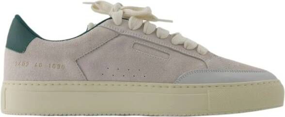 Common Projects Groene Leren Tennis Pro Sneakers Multicolor Heren