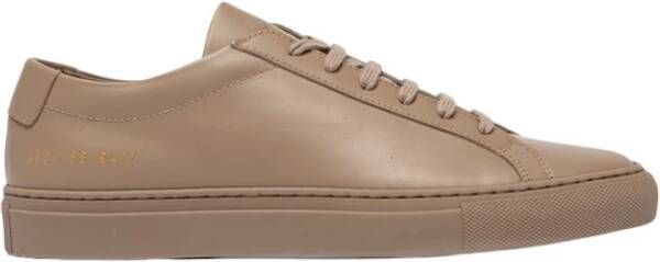 Common Projects Italiaanse Achilles Low Sneakers Beige Dames