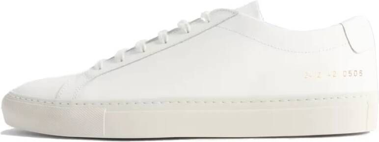 Common Projects Lage Contrast Bumpy Witte Sneakers White Heren