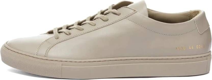 Common Projects Lage Taupe Sneakers Beige Heren