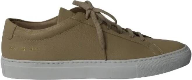 Common Projects Leather sneakers Beige Dames