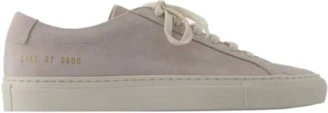 Common Projects Leather sneakers Beige Dames