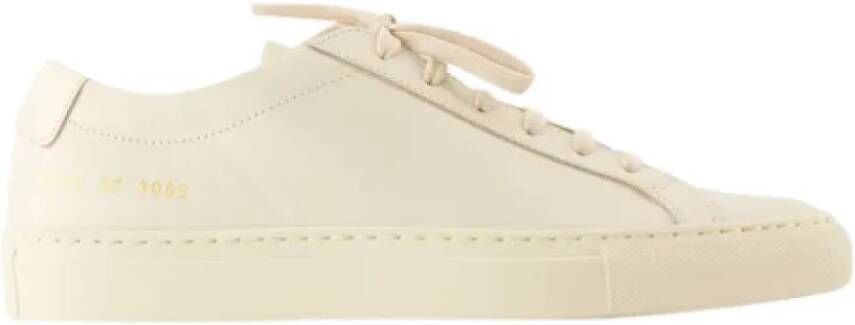 Common Projects Leather sneakers Beige Dames