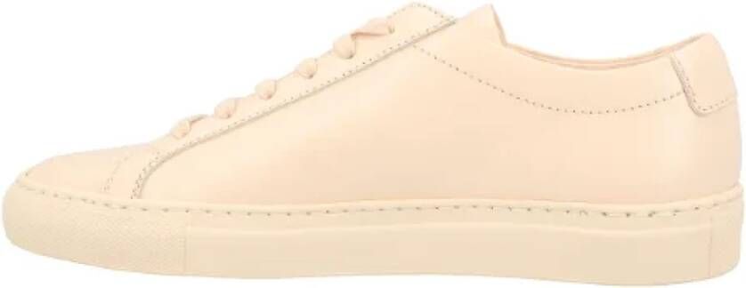 Common Projects Leather sneakers Beige Dames