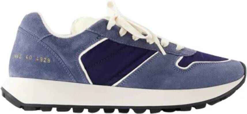 Common Projects Leather sneakers Blue Dames