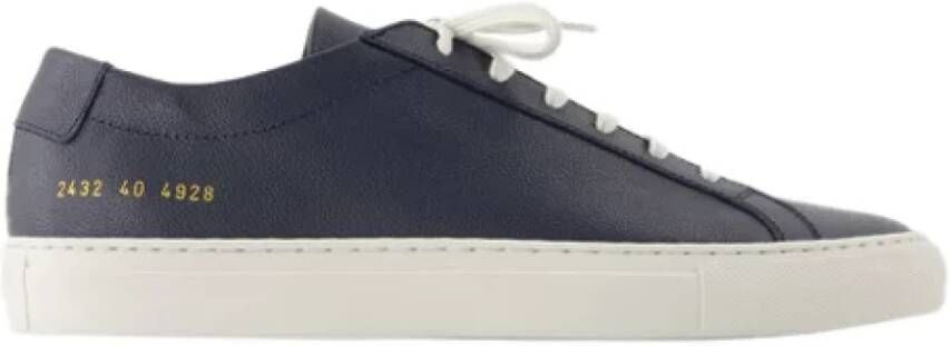 Common Projects Leather sneakers Blue Dames