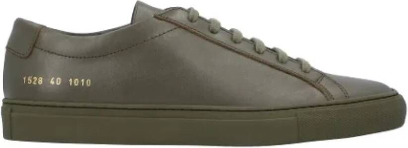 Common Projects Leather sneakers Green Heren