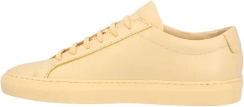 Common Projects Leather sneakers Yellow Dames